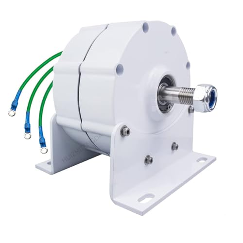 HUIZHITENGDA 24v,Portable Vertical Wind Power Turbine Generator Kit Low RPM 12V-220V Gearless Permanent Magnet AC Alternators (12000W)