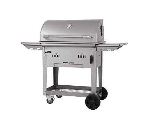 Bull Outdoor Products 88000 Bison Charcoal Grill Cart, Stainless Steel