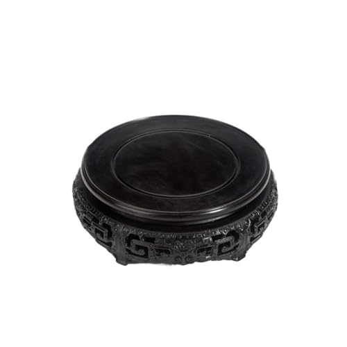 QUANGJN Pcs Plants Saucers Round Solid Wood Base Ornaments Buddha Statue Incense Burner Bracket Flower Bonsai Vase Crafts Plant Pot Saucers,