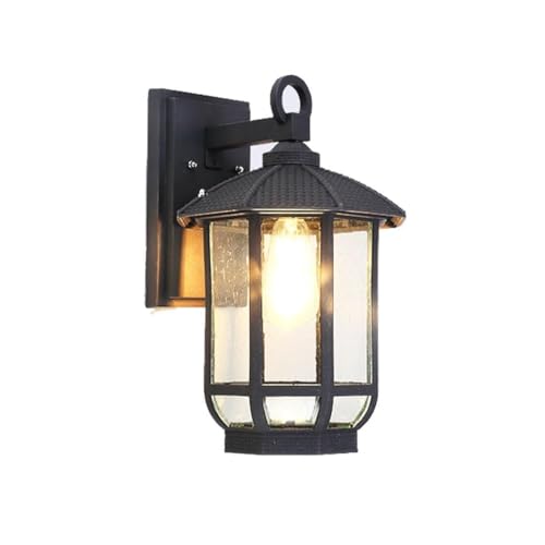KISAD Porch & Patio Lights Outdoor Wall Lighting Waterproof Exterior Wall Sconce Front Porch Light Fixtures E27 Base Outside Lights for House, Garage, Doorway, Front Door, Patio