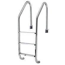 Swimming Pool Handrail 304 Stainless Steel Pool Stair Railing 42mm in Diameter for 1-1.4m Pool Entry Need to be Embedded/Silver / 155x59.2x50cm (Silver 155x59.2x50cm)