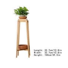 Wooden Plant Display Stand Tall Plant Stand Rack Plant Shelves Indoor Flower Pots Stand Holder Planter Display for Living Room Garden Plant Stand Display Stand (Size : Large) ()
