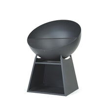 Deko Living 30 Inch Round Outdoor Steel Wood Burning Fire Pit with Black Powder Finish, Spark Screen, Poker Tool, and Protective Storage Cover