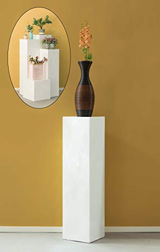 Flower Stand cube, Interior Design, decorative display cube, Wedding Pedestal stand, Centerpiece, Flower Display Stand, Home Décor, for Entryway, Living Room, or Dining Room, 51 Inches Tall