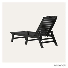 POLYWOOD NCC2280MA-P Nautical Arms Chaise, Black