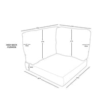 TK Classics Cushions Florence 08A Patio Furniture Navy