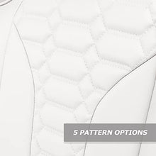MODZ® FS2 Custom Golf Cart Front Seat for Club Car Precedent/Onward/Tempo - [2004-Up] - White Base - Double Diamond Pattern