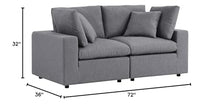Modway Commix Sunbrella Outdoor Patio Loveseat Gray