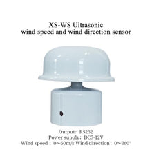 XS-WS Mini Ultrasonic Anemometer Wind Speed Sensor Wind Direction Sensor 0-60M/s Weather Station RS485 Output(XS-WS RS232)