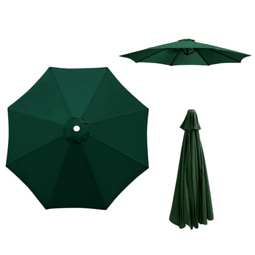 ERoomQ Sun Protection Canopy Replacement Cover for 2.7M/ Parasol Waterproof Outdoor Umbrella Fabric Cover with UV 30+ Protection Ideal for Garden Patio Beach 6 or 8 Arms Option Available