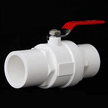 MUSM 1PC Handle PVC Ball Valve - 20-110mm Inner Diameter 2-Way Slip Ends Water Shut Off Flow Controller(125mm)