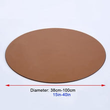 BEWEGNLNHK Tempered Glass Round Table Top 1/4" Thick Glass Top 15-40inch Brown Round Glass Table Top Dining Table Tabletop Protector(100cm(40in))