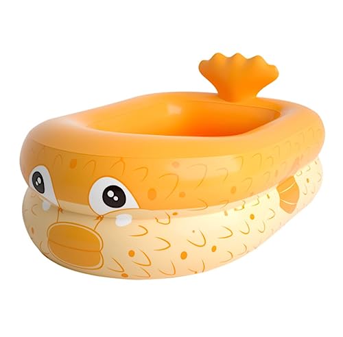 DSWMY Paddling Pool, Inflatable Swimming Pool Multicolor Multiple Sizes(Yellow,110 * 90 * 35cm)