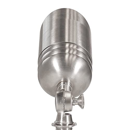 VOLT 20-Pack 12V Fat Boy Stainless Steel Outdoor Spotlights with 5W MR16 LED Bulbs Silver