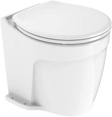 SEAFLO 24V Deluxe Flush Fresh Water Electric Marine Toilet White