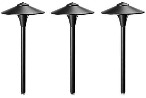 Vista Professional Outdoor Lighting PR-4704-B-150-W-G4 Path Light with Aluminum Housing & Black Finish (Includes 2950K 1.5W G-4 LED Lamp Bulb) - Project Pack of 3 Fixtures