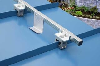 RCB-3 Mill SnoBar 6-Foot Snow Rail Kit with IceStopper Option for Standing Seam Metal Roofs – 95% Compatibility, No-Penetration Swivel Bracket, Fast Top-Loading Install