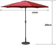 Outdoor Garden Parasols Patio Umbrella 9ft Outdoor Sun Shade Umbrella, Table Umbrella for Garden Pool Deck Market Umbrella