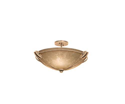 Kalco Lighting Kalco 4848MG/ART Three Light Semi Flush Mount from Grande Collection, Multicolor