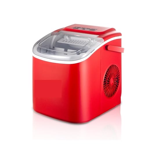 Ice Maker, Ice Maker Countertop Portable Pellet Ice Machine with Handle,Self-Cleaning Function,One-k Operation,for Home/Kitchen/Camping/RV