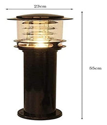 ALDEPO Courtyard Light Floor Lawn Lamp Retro Industrial Outdoor Post Lantern Rainproof Waterproof Ip54 Outdoor Column Lamps Villa Entrance Door Pillar Lighting Street Lamp Dec