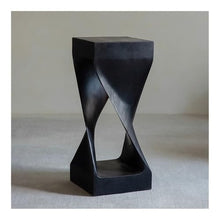 LUYOUBOZHU Vase Stand Creative Modern Art Style Whole Wood Planter Side Table Black Stakes Bonsai Rack(Small)