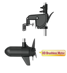 PARKHO HASWING Electric Trolling Motor 12V 3 HP 39.4 Inch Shaft Transom Mount