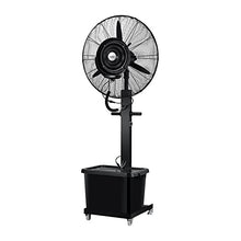 ZTKECO 110V Misting Fan Moving Oscillating Spray Fans with 42L Water Tank, Outdoor Misting Fanfor a Cool Patio Breeze, 25/29in Premium Cooling Fan, 3 Speeds(25in,Fixed)