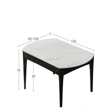 Coffee Table Solid Wood Folding Dining Table Simple Modern Oak Round Nordic Home Small Apartment Retractable Rock Plate