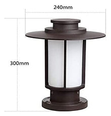 ALDEPO Courtyard Light Column Waterproof Outdoor Pillar Light Fence Courtyard Landscape Lighting Fixture Street Community Patio Garden Lantern