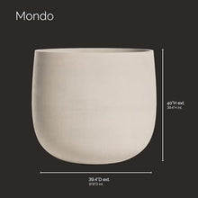COSAPOTS Mondo Round Indoor/Outdoor Planter, 42x40in Sand Stone