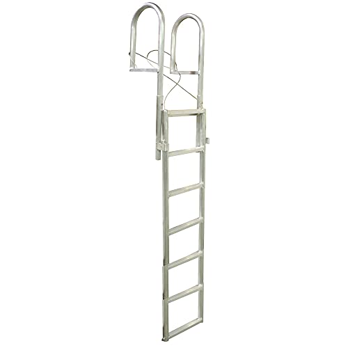 Dock Edge 7-Step Slide Up Dock Ladder Welded Aluminum Beige