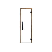 PROSAUNAS Clear & Tinted Glass Sauna Door, Prehung Tinted Glass Sauna Door (Right Hanging, Clear - Thermo-Aspen Frame 24x81)
