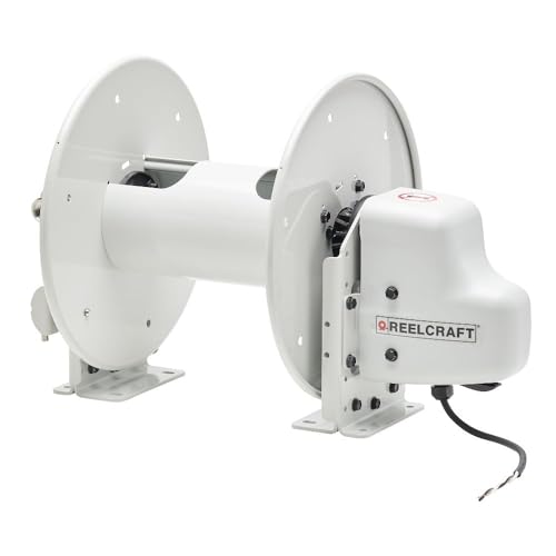 Reelcraft E23012-12V Motorized 3/4" x 125' Aluminum Reel, 3000 psi, Stainless Swivel