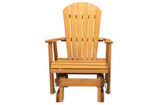 Kilmer Creek Rustic Finished 2 Foot Cedar Fanback Adirondack-Style Glider, Amish Crafted
