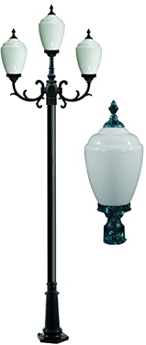 DABMAR LIGHTING INC GM4015-VG Alisa 3-Light Post Fixture