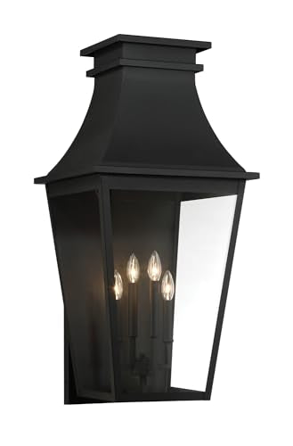 Minka Lavery 7990-66 Gloucester Outdoor Wall Light, 4-Light 240 Total Watts, Coal