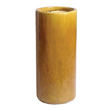 Emissary Home and Garden 15in. L x 36in. H Amber Stoneware Round Planter with High-fire Treatment (Set of 1)