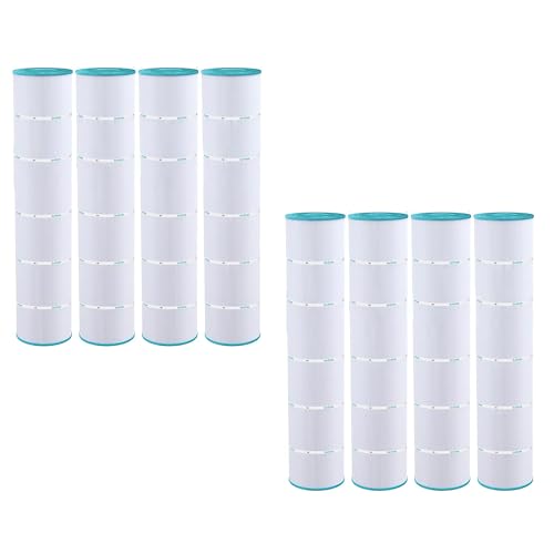 Hurricane Filters 8 Pack HF7482-04 Advanced Pool Filter Cartridge - Replacement for PJAN145, Unicel C-7482, Filbur FC-0820, Jandy Industries CL580, CV580