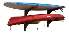 Log Kayak Rack Wall Kayak Holder Nutmeg Brown