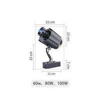 FinOti 60w,led Outdoor Advertising projectors GOBO Light Custom Image projectors GOBO Rotators for Shopping mall, Commercial Store Home Theater Shop Display spot Light led