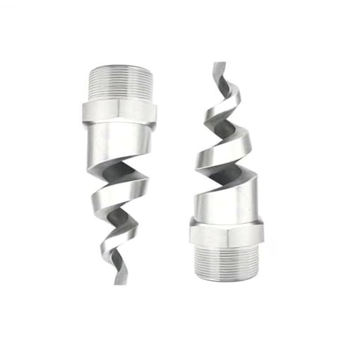 Spray Nozzle Tips, Stainless Steel Spiral Atomizing Nozzle 90 and 120 Degree 1/4 to 2 Inch Pack of Multiple Packaging Options(1.5 Inch-304 Stainless Steel,10pcs)