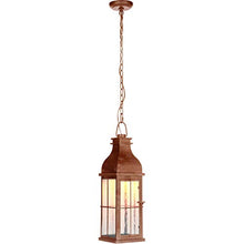 Craftmade ZA1811-WC-LED Vincent Outdoor LED t Pendant Lighting, 1-Light, 10 Watts, Weathered Copper (7"W x 23"H)