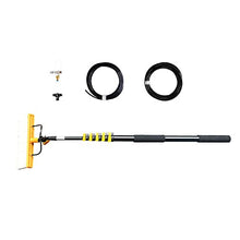 FENOKD Solar Cleaning Roller Brush,Extendable Window Cleaning Pole Kit - 4.8M Brush for Solar Panels, Pool, Walls, Tiles & Floors - Versatile Water Hose Cleaner for Effortless I,3.6m