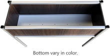 Foreman Raised Garden Bed 36”Lx12”Wx27”H Premium HPL Plastic Wood Grain Aluminum Legs with Lockable Wheels Elevated Planter Box for Backyard Patio Balcony, Tosca