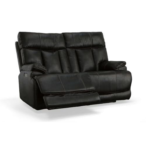 Flexsteel Power Reclining Loveseat with Power Headrests & Lumbar