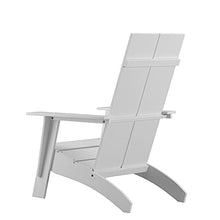 Taylor & Logan Brady Dual Slat Poly Resin Adirondack Chair Set of 4 White