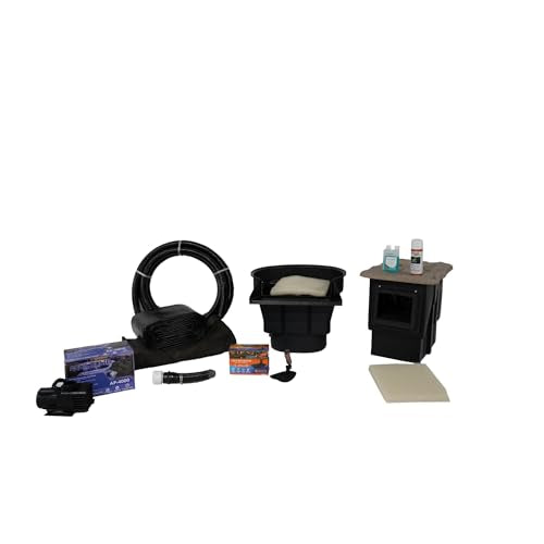 HALF OFF PONDS PondBuilder Crystal 4000 GPH Pond Kit 20 x 20 Ft PVC Liner