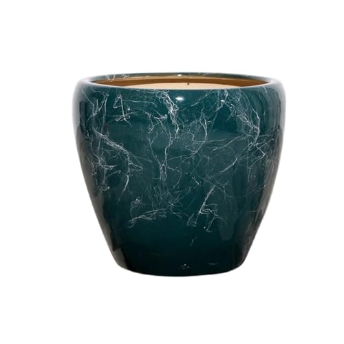 Flower Pot Extra-large Ceramic Flowerpot Living Room Household Floor Tree Large Caliber Creative Balcony Garden Pots(Large)