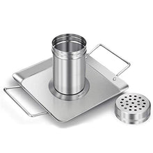 AFPSDLFJDLS Stainless Steel BBQ Roaster Beer Wine Holder with Beer Can Barbecue Roasting Pan Tray Rack